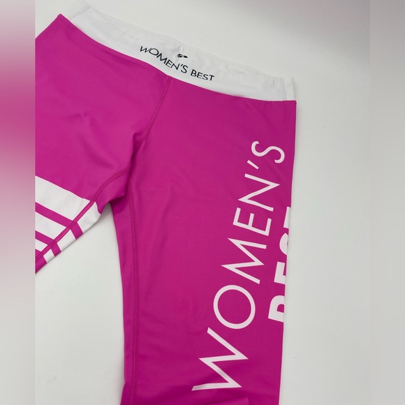Woman’s Best Workout Leggings-pink and white size Large NWOT - Picture 2 of 3